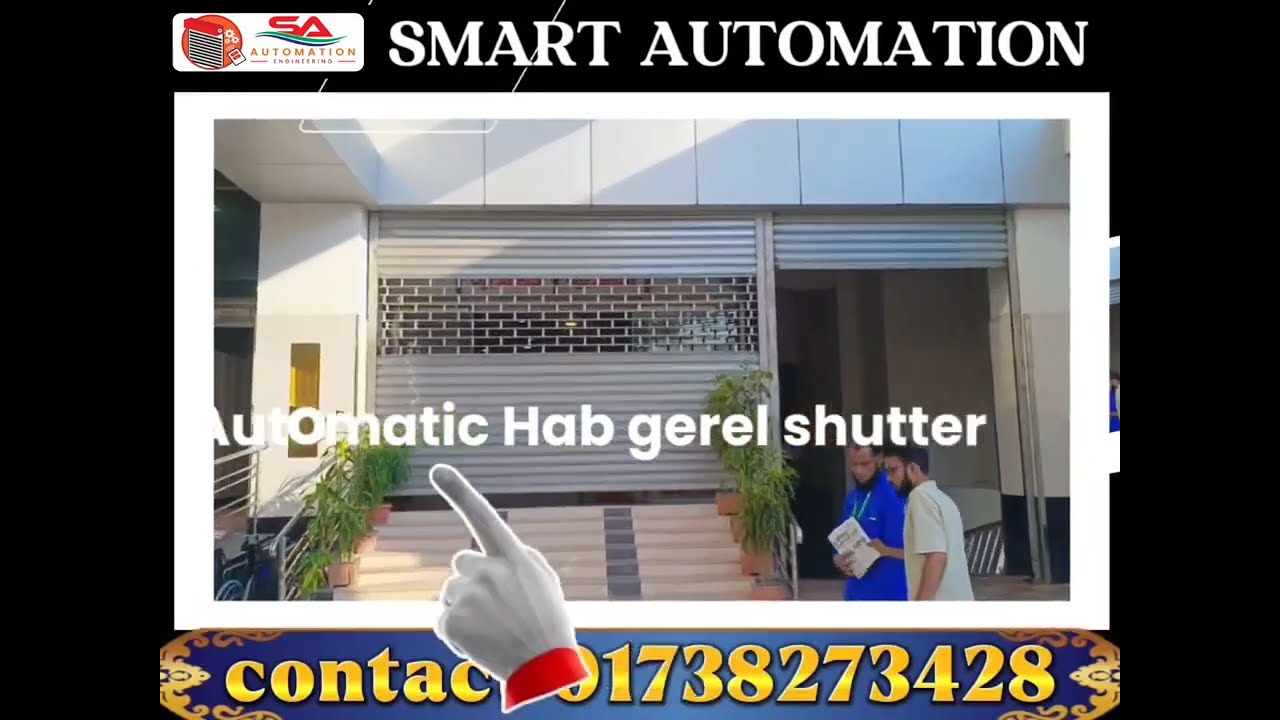 Automatic sliding shutter/অটোমেটিক স্লাডিং শাটার      automatic rolling shutter Gate Auto gate Gp