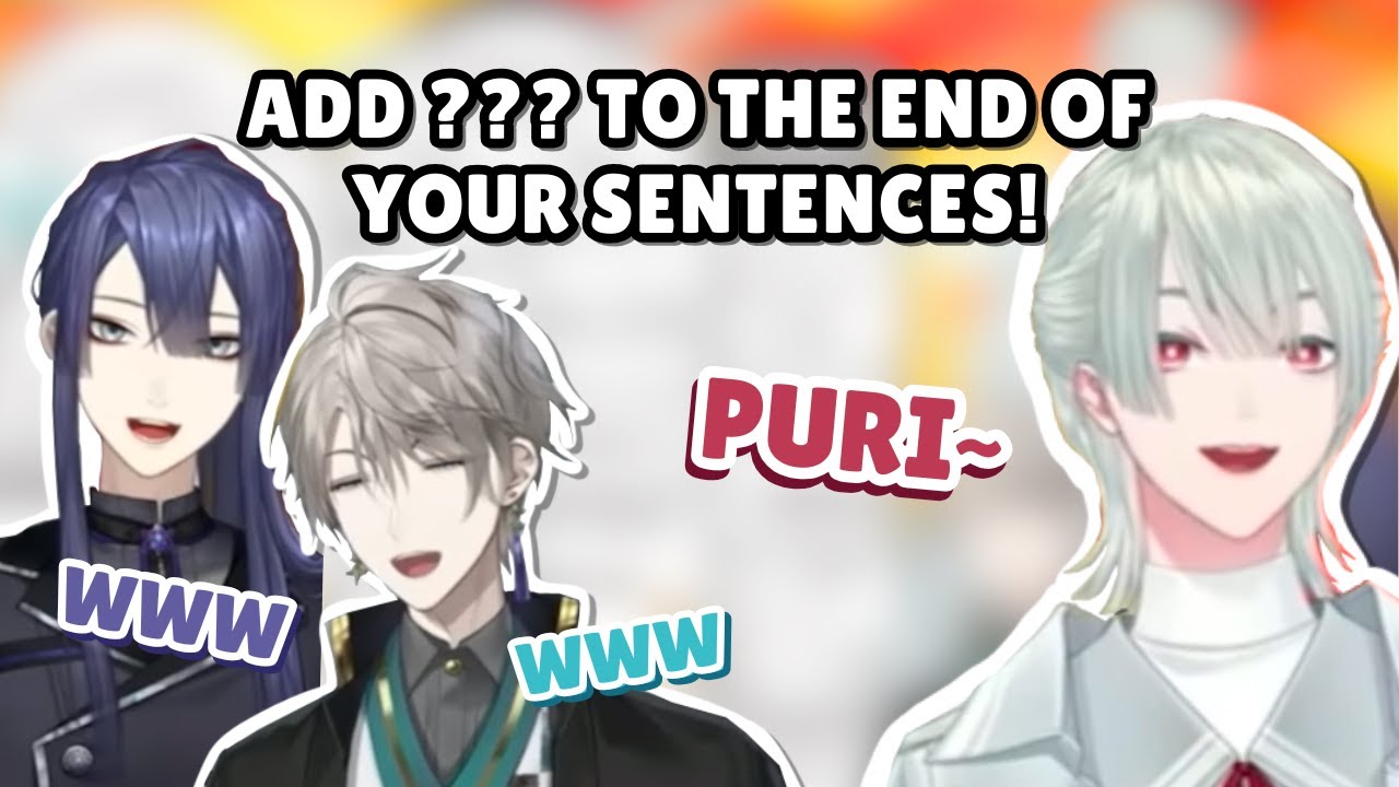 (eng sub) genzuki has to say 'puri' at the end of every sentence | VALZ/Nijisanji
