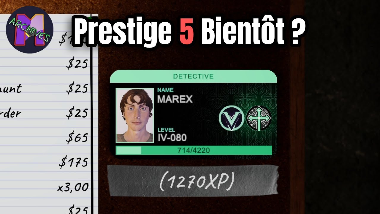 GRIND vers Prestige 5 ! Phasmophobia VOD