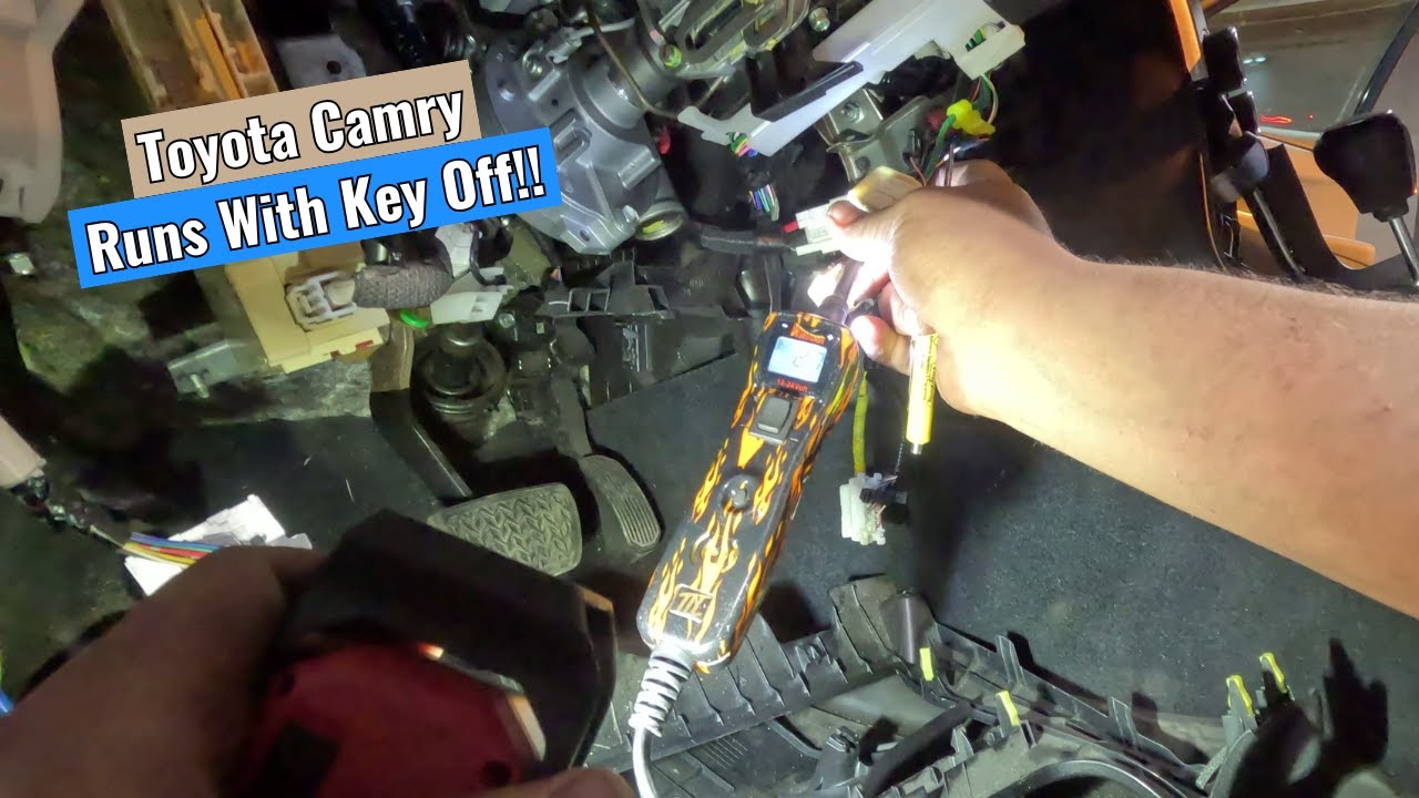 2017 Toyota Camry - Stays Running With The Key Off!?!?