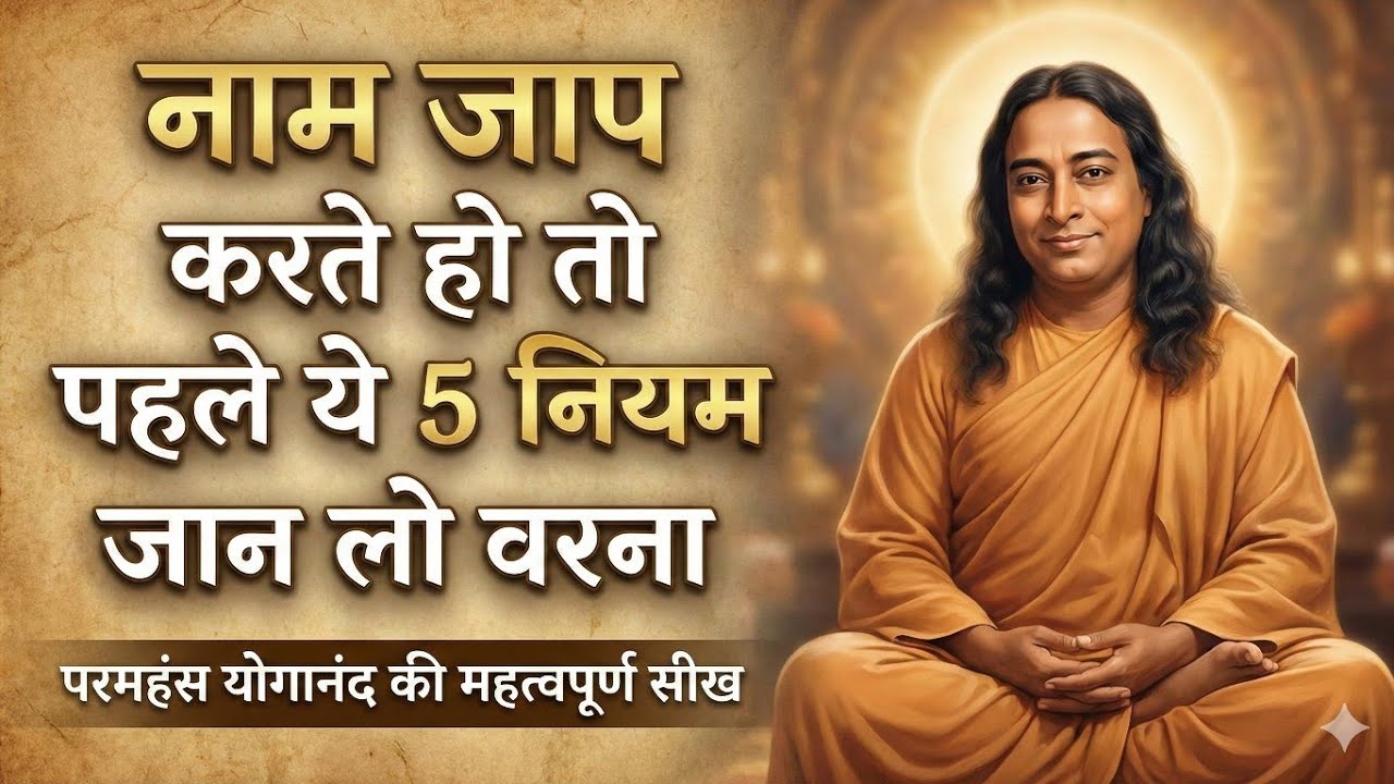 ✨नाम जाप करते हो तो पहले ये 5 नियम जान लो वरना, चेतावनी🙏 Paramhansa Yogananda