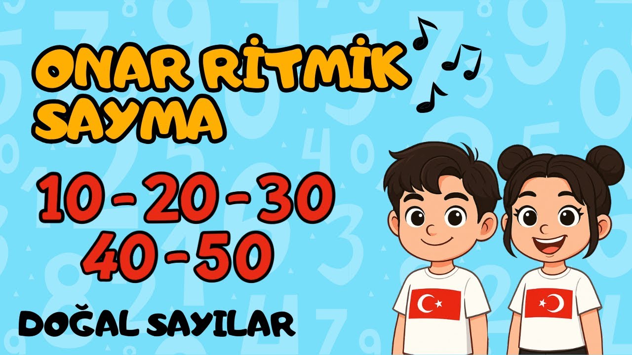 Onar Ritmik Sayma Şarkısı | &Ccedil;ocuklar İ&ccedil;in Eğitici Matematik Şarkısı | NumatikTV