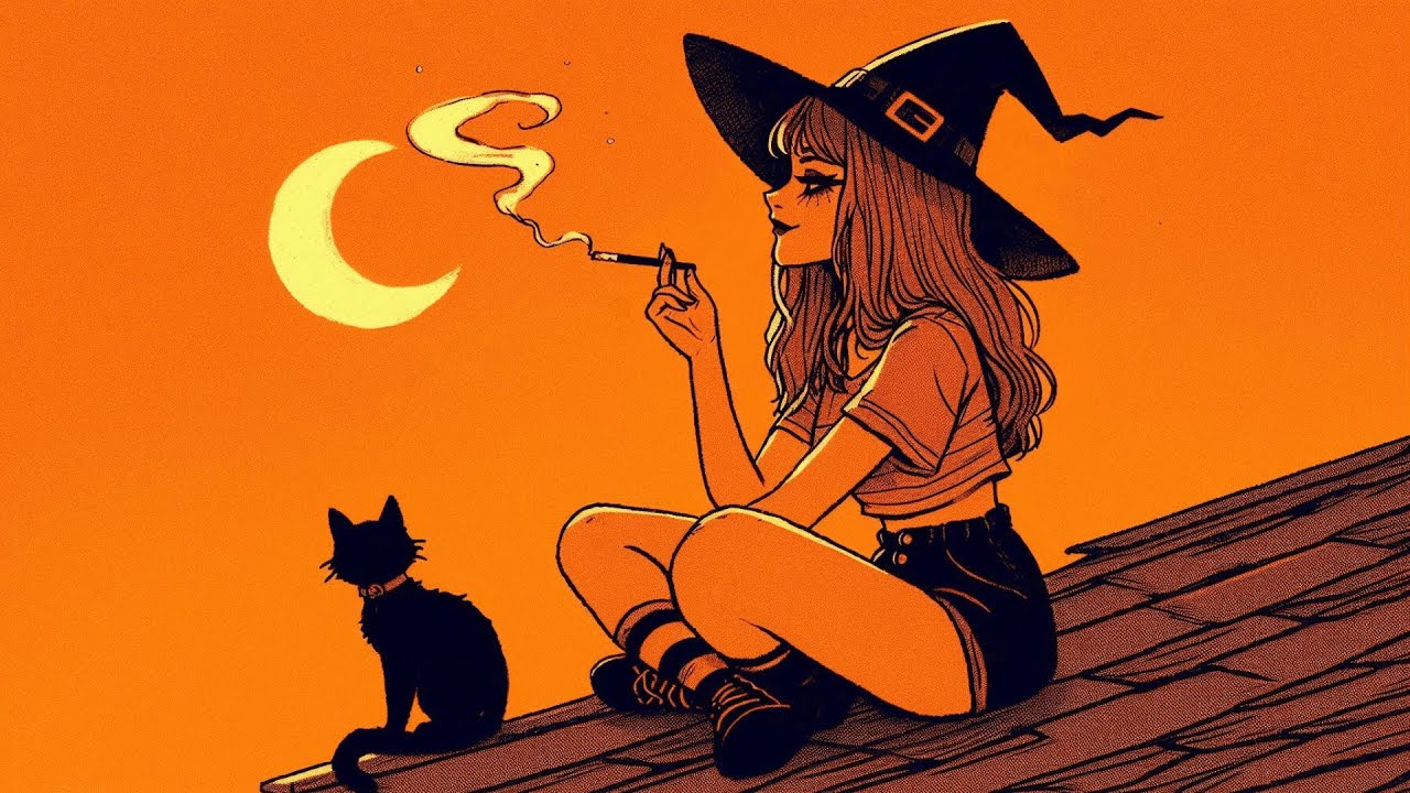 Halloween Chill 🎃 ~ Aesthetic Halloween Lofi | Autumn Music/Vintage Fall Vibes 🍁 • Fall Lofi