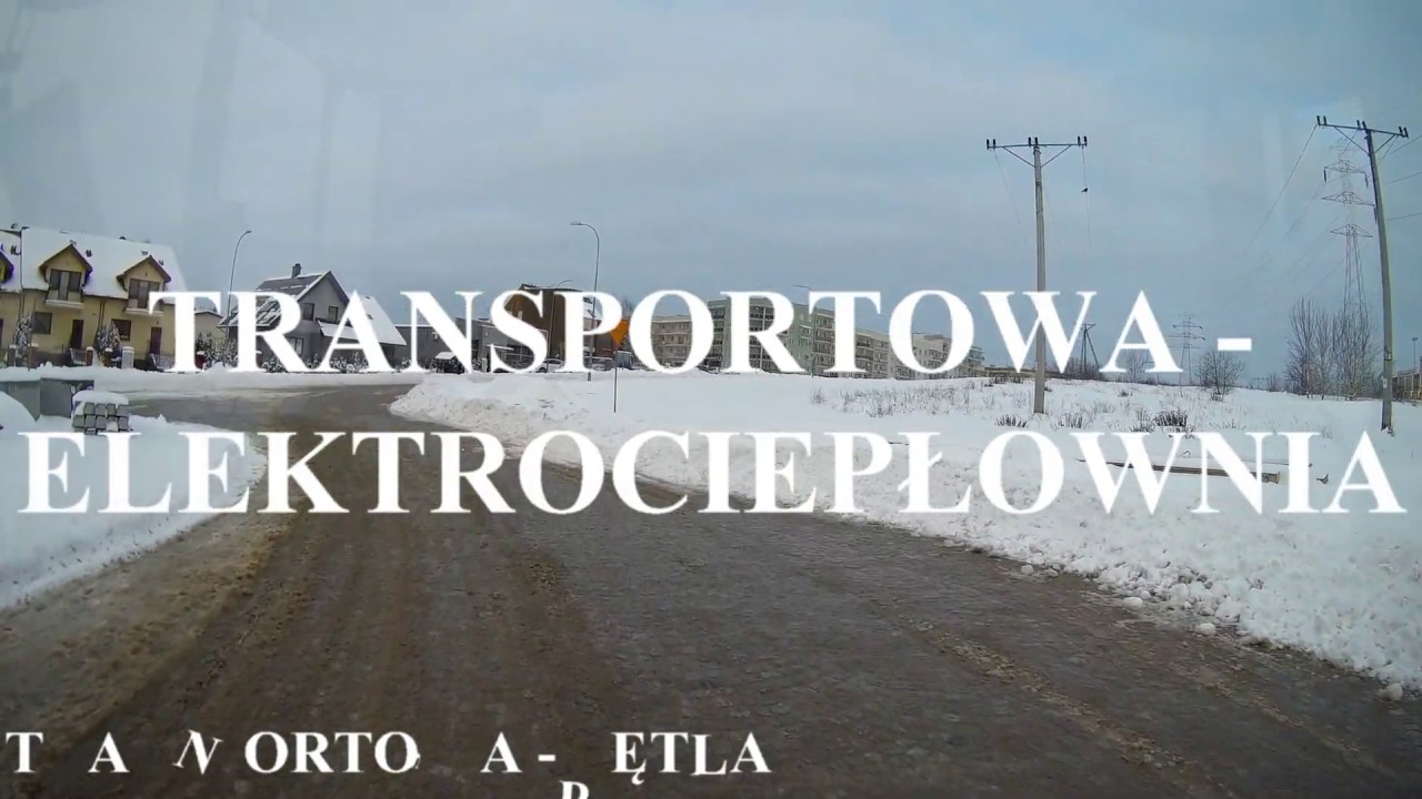 AUTOBUSEM PO BIAŁYMSTOKU LINIA 27 TRANSPORTOWA - ELEKTROCIEPŁOWNIA ZIMA 2019 DZIEŃ PO BURZY ŚNIEŻNEJ