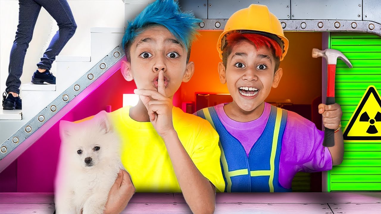 CONSTRUIMOS UNA HABITACION SECRETA PARA ESCONDERNOS DE NUESTROS PAPÁS !!