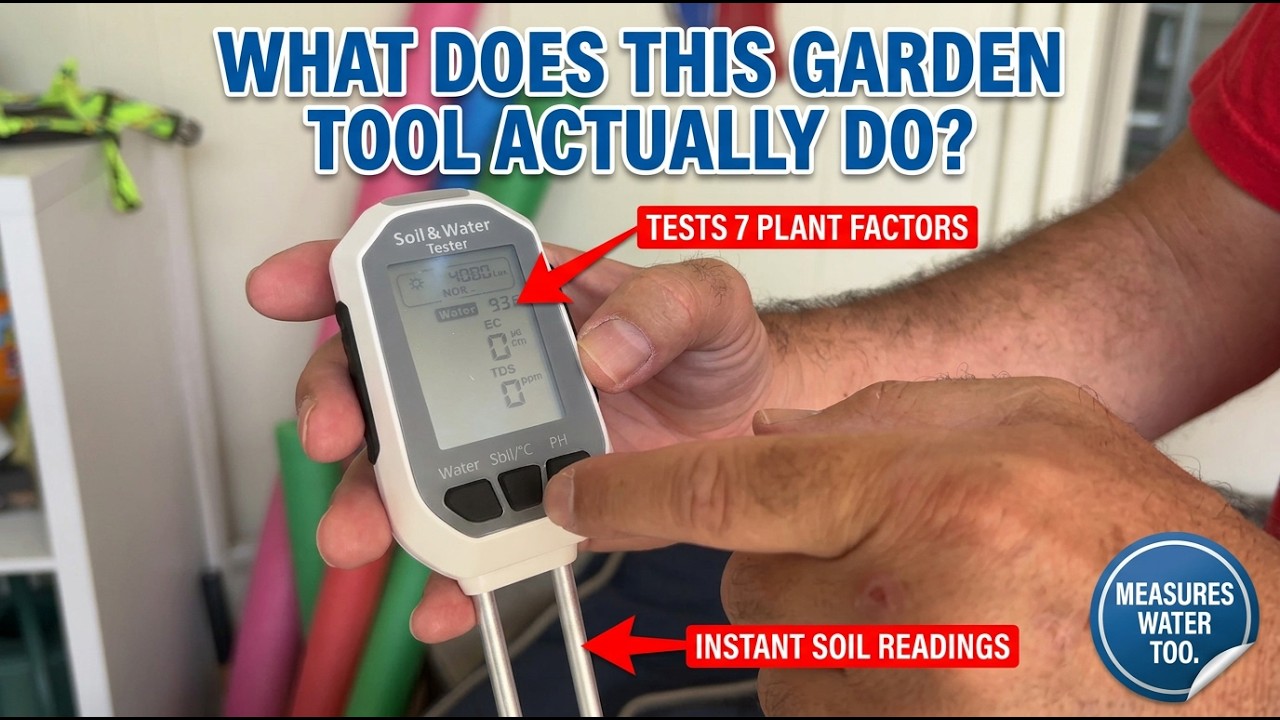 Watch to see all the diagnostics this 7-in-1 digital soil tester measures