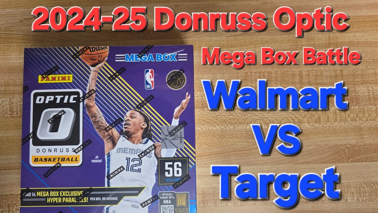 2024-25 Donruss Optic Basketball Mega Box Battle! Walmart vs Target! Who has better hits?