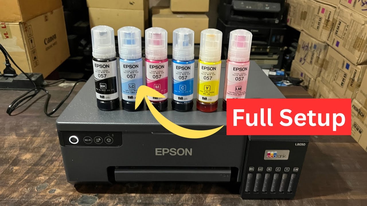 Epson L8050 Printer Installation | Epson L8050 Printer Installation PC 