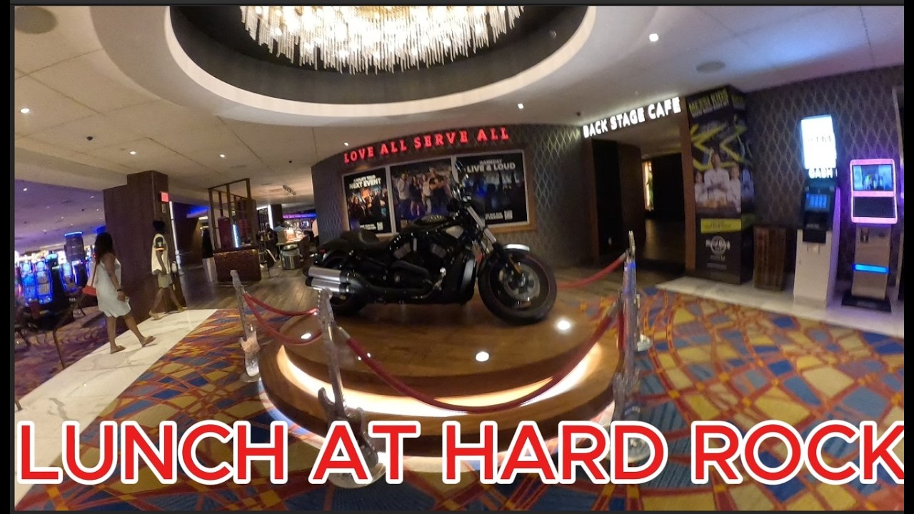 ОБЕД В HARD ROCK НА БОРДУОКЕ В АТЛАНТИК-СИТИ
