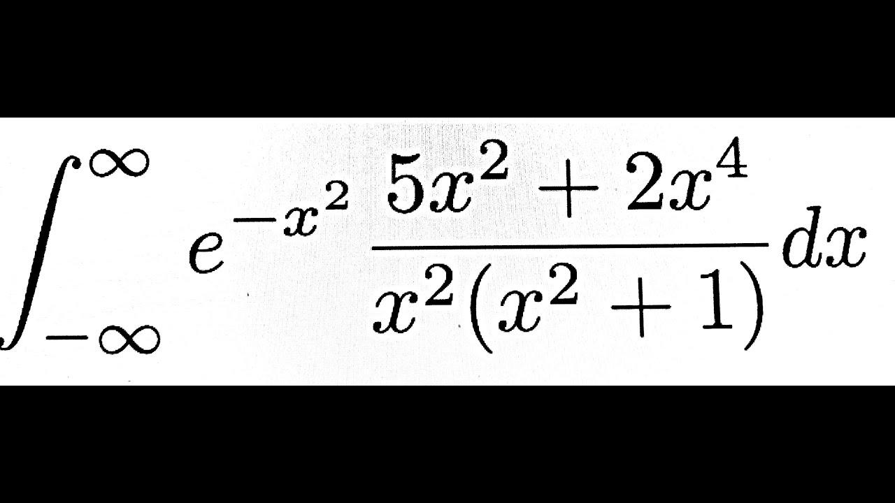 Integral Introducing the Error Function