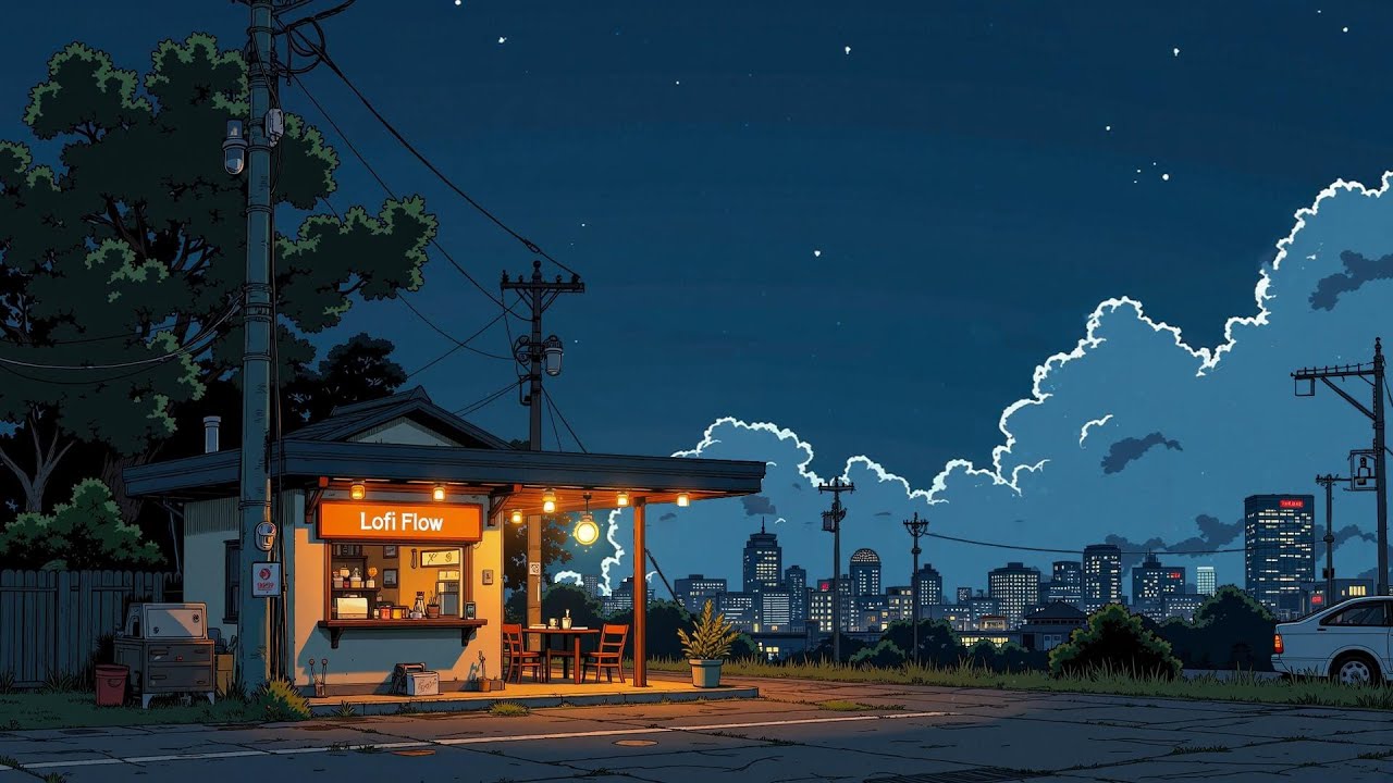Quiet Night Cafe ☕🌙 Lofi to Relax, Calm Your Mind, and Unwind Under City Lights ✨