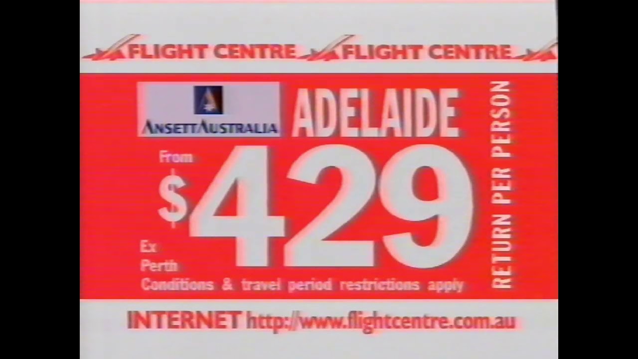 Flight Centre - Lowest Airfares Guaranteed - 1996 ad