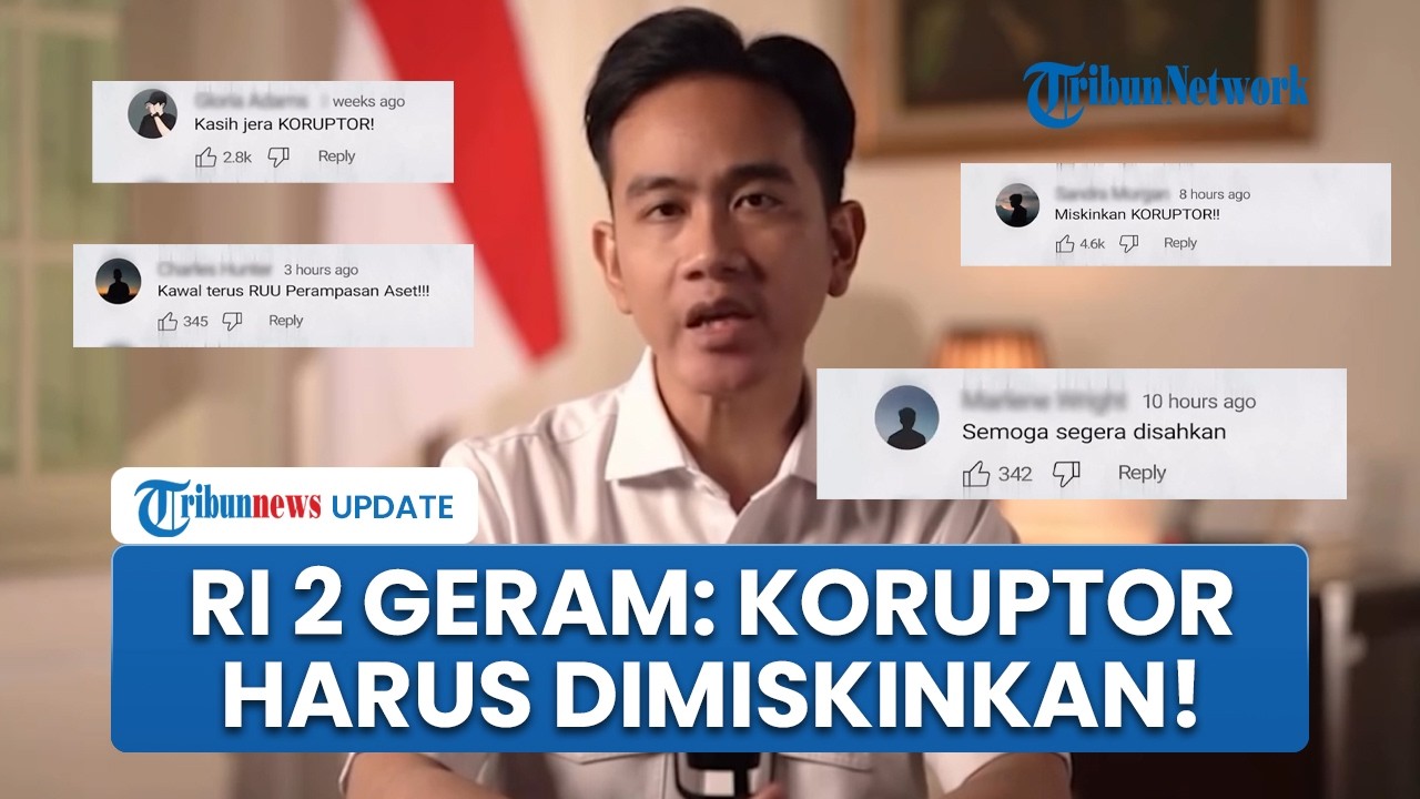Wapres Gibran Garang Desak RUU Perampasan Aset agar Segera Dibahas: Koruptor Harus Dimiskinkan