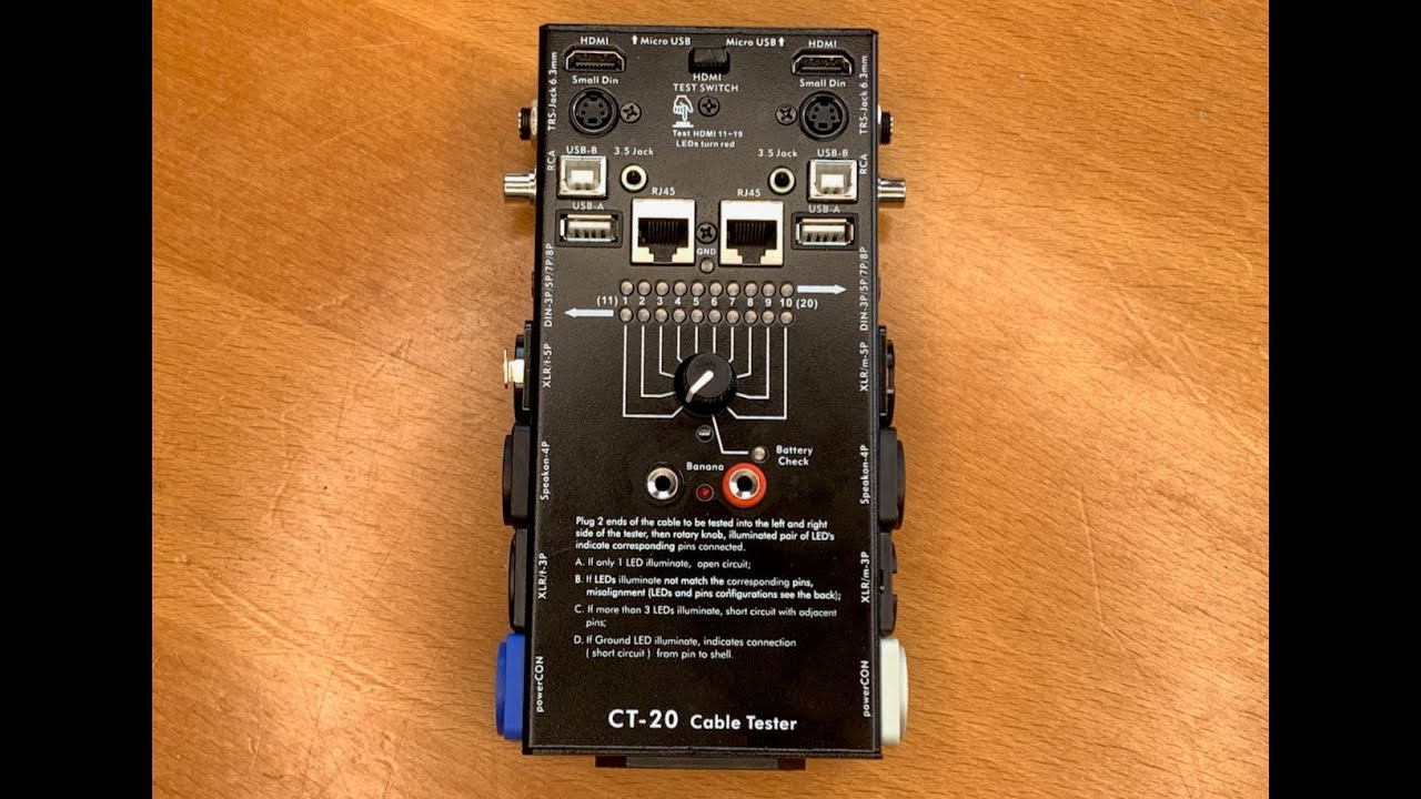 Unboxing & Demo testeur câble CT 20