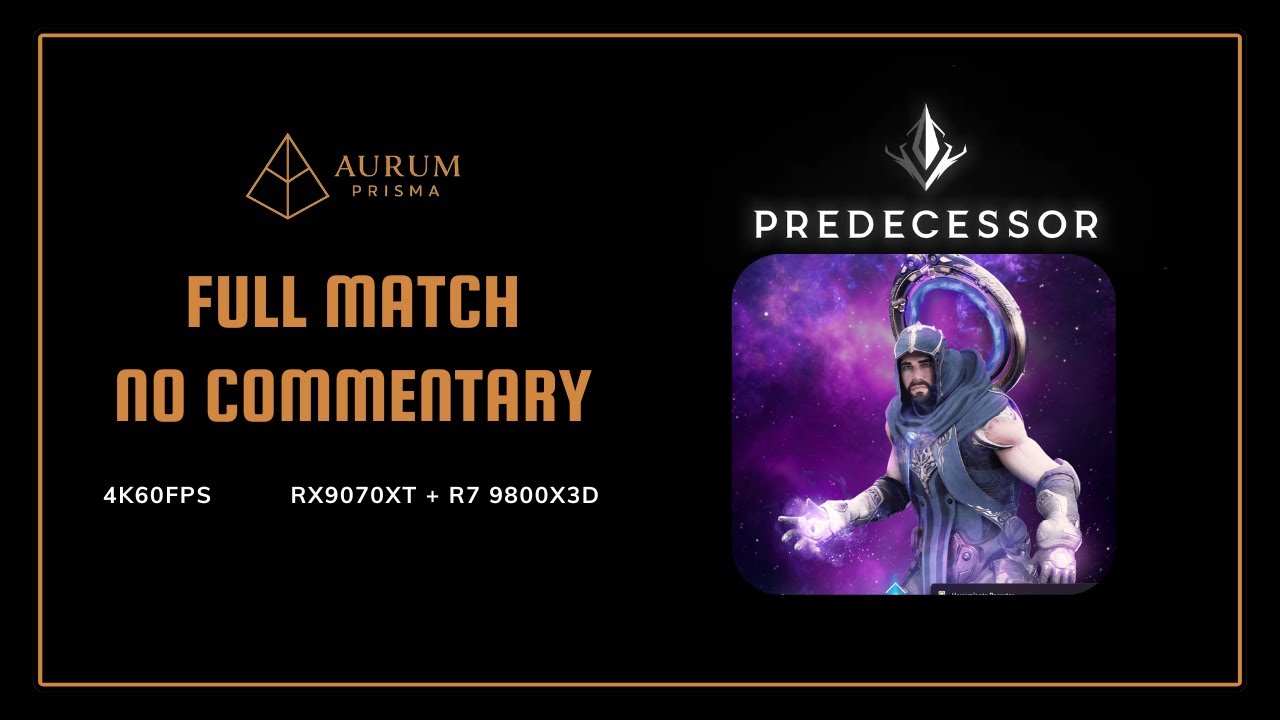 Predecessor – Ranked Match -  Gideon (Mid Lane) • 4K 60FPS No Commentary | RX 9070 XT + 9800X3D