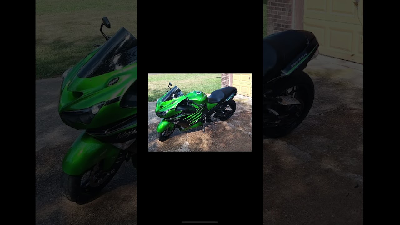 Zx14 rolls with boosted charger #automobile #hemilife #mopar #turbo #zx14r #bikelife