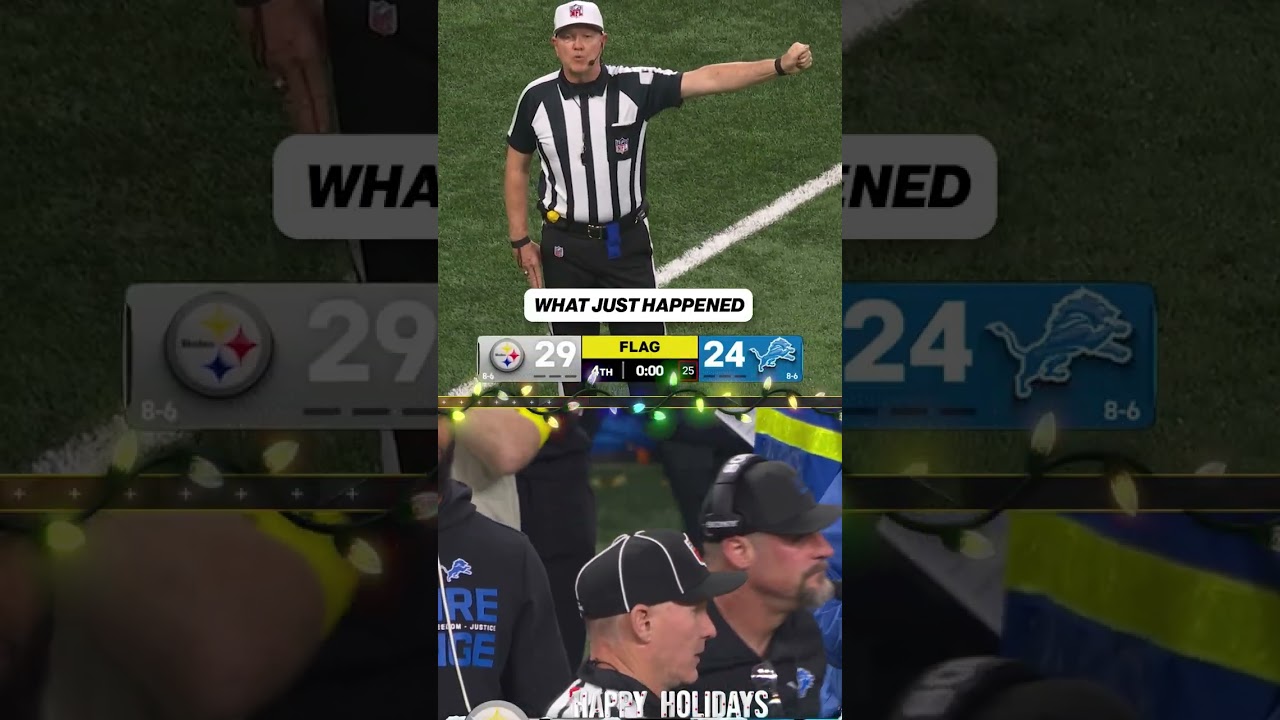 Ref explains ending between Steelers and Lions #football #nfl #lions #steelers