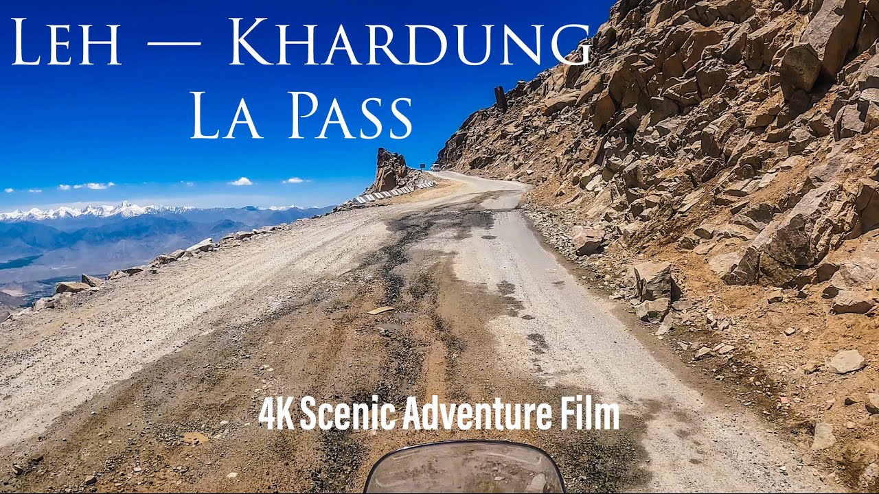 Leh to Khardung La Pass &ndash; Epic Bike Adventure Ride | Scenic Views & Ice-Capped Mountains