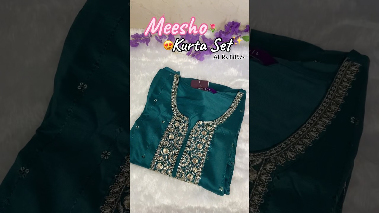 Meesho kurta set🌷😍✨#shorts #meesho #meeshofinds #meeshokurtaset #kurtaset #meeshohaul #viralshorts