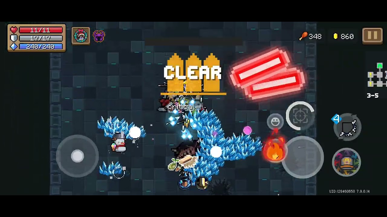 Soul Knight | Snow Scramble: Power-Up Party | Knight Skin King Snow Ape equipped with Yeti Gauntlets