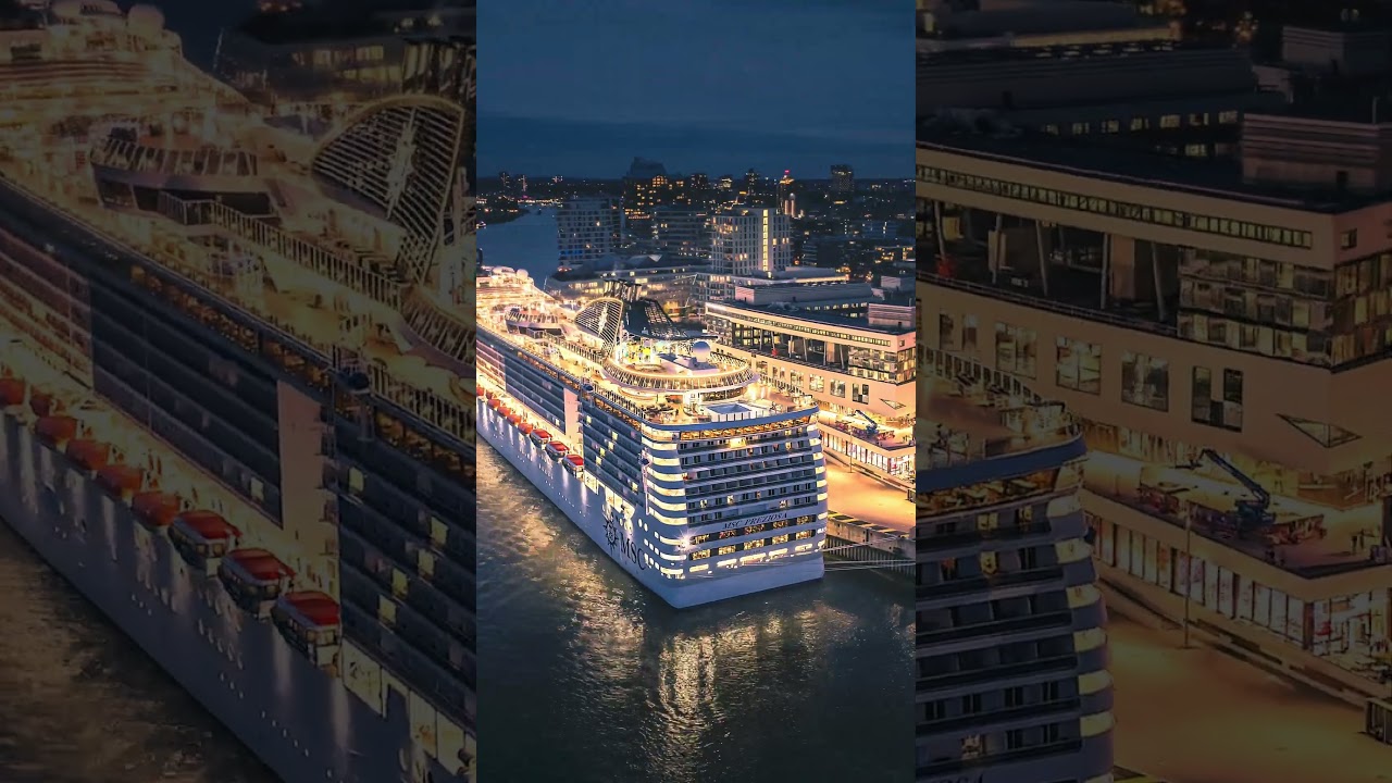 Cruise Magic in Hamburg ✨✨ - MSC Preziosa meets Westfield Hamburg-&Uuml;berseequartier. #cruise #travel