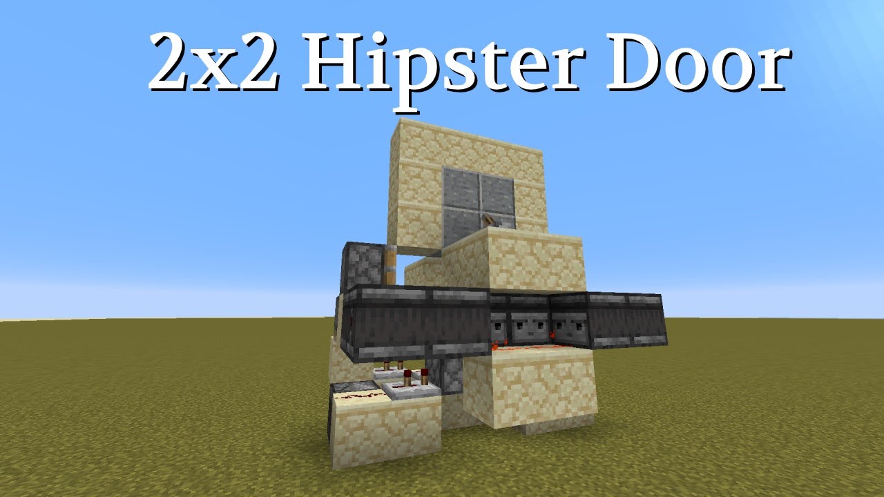 How to make a 2x2 Hipster Door in Minecraft!