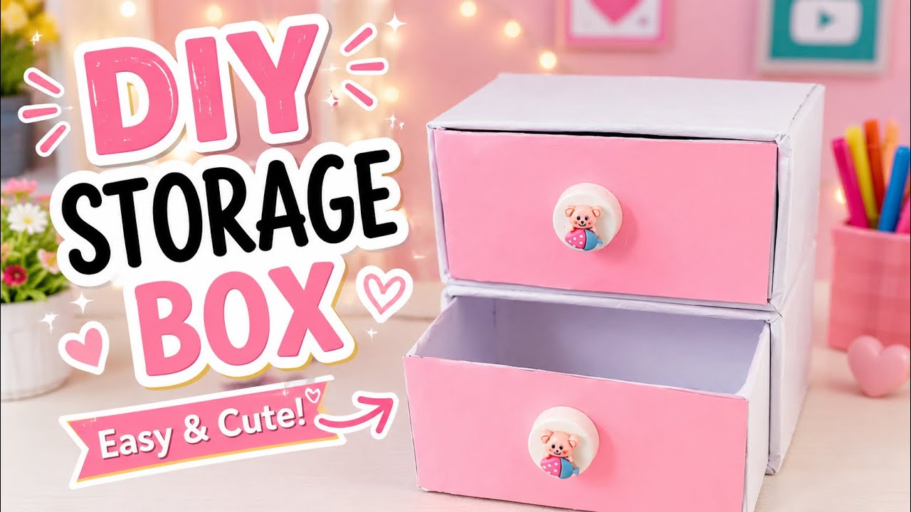 DIY Storage Organizer From Cardboard Box/How to Make Storage Organizer from cardboard Box