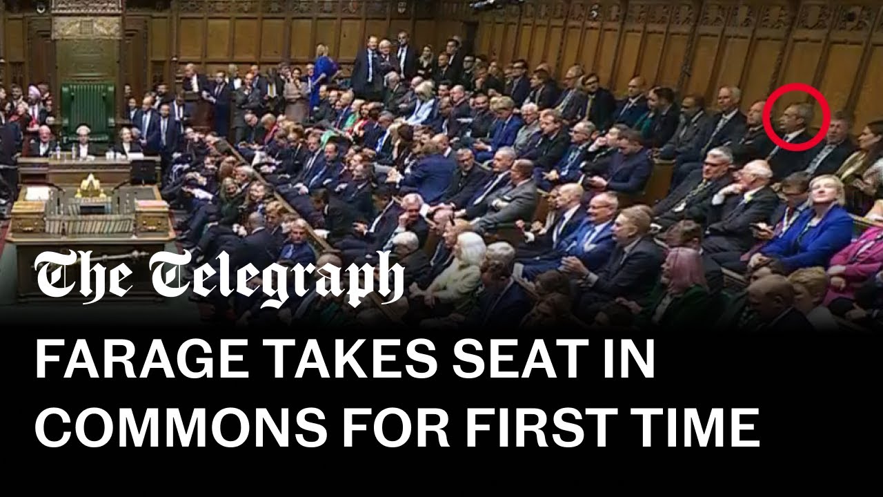 In full: Reform MPs struggle to find seats as they arrive in Commons for the first time