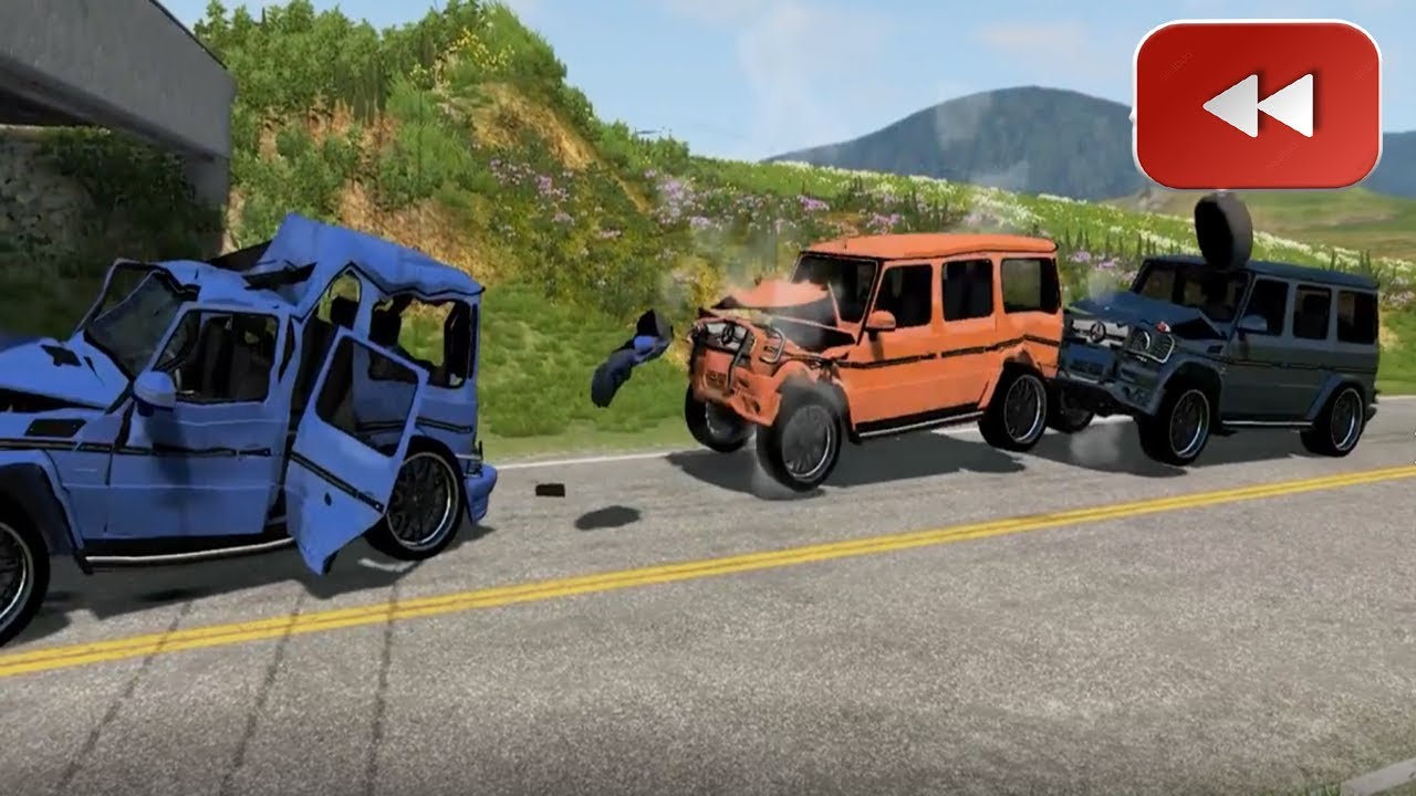 Reverse Trucks vs Bridges – BeamNG Drive#19