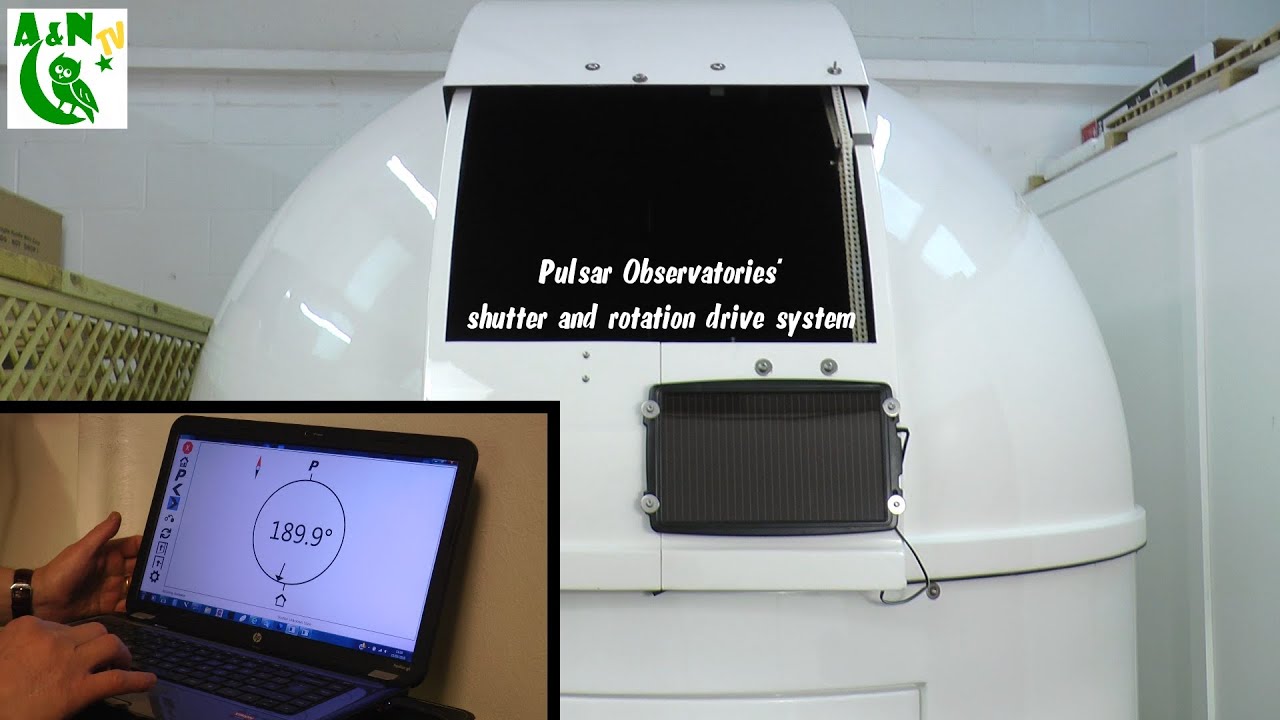 Pulsar Observatories' shutter and rotation drive system