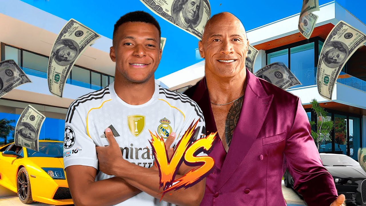 The Rock vs Mbappé: Who Has the Richest Lifestyle?