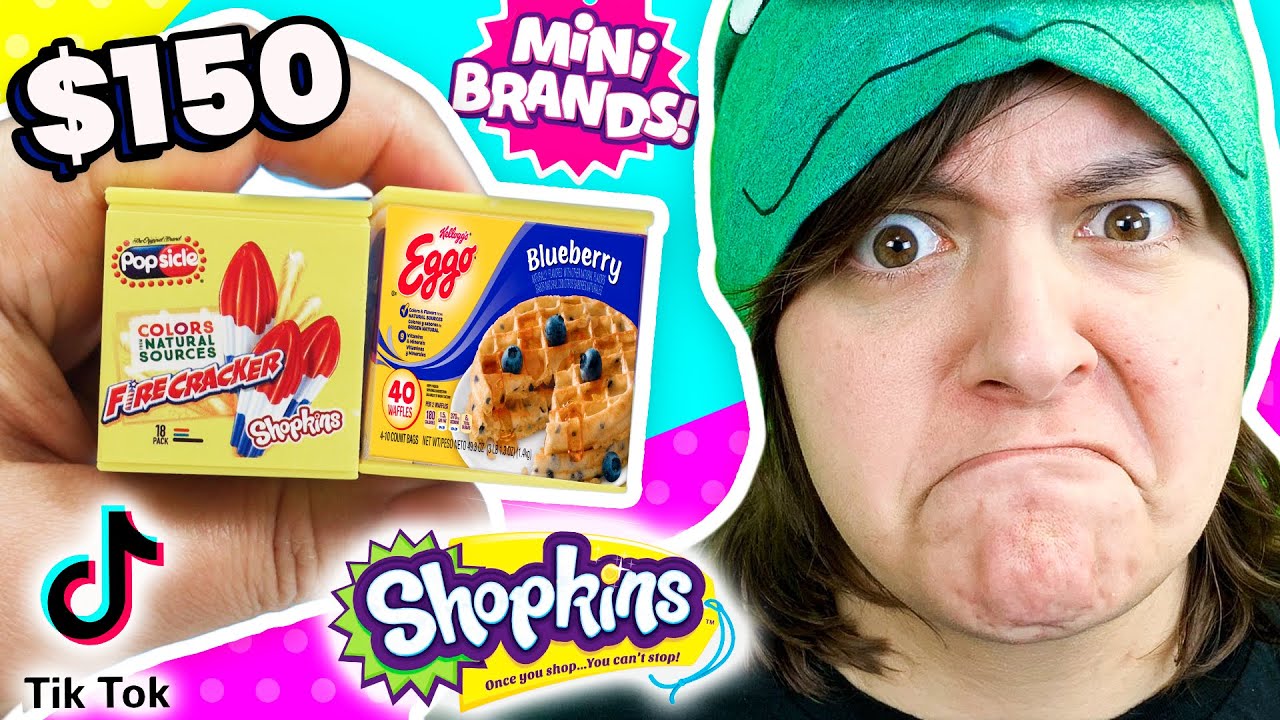 MELTS in WATER?? Unboxing TikTok's Favorite Mystery Box Shopkins Real Littles Mini Brands