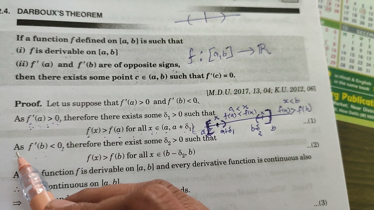 # 1, Darboux's Theorem