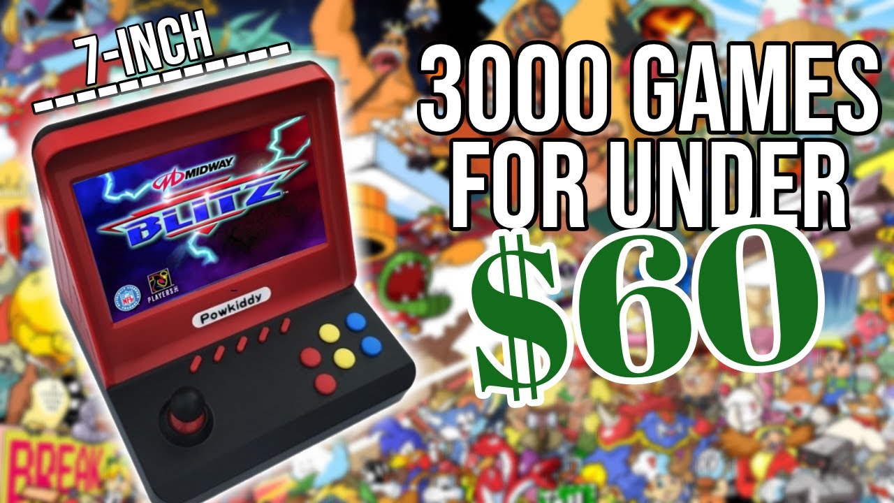 Powkiddy A9 Retro Arcade Console - 3000 Games For Under $60