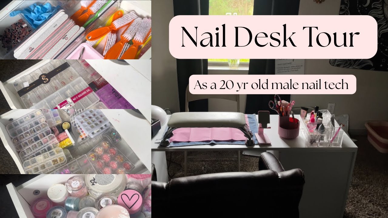 Nail Desk Tour 💞💞