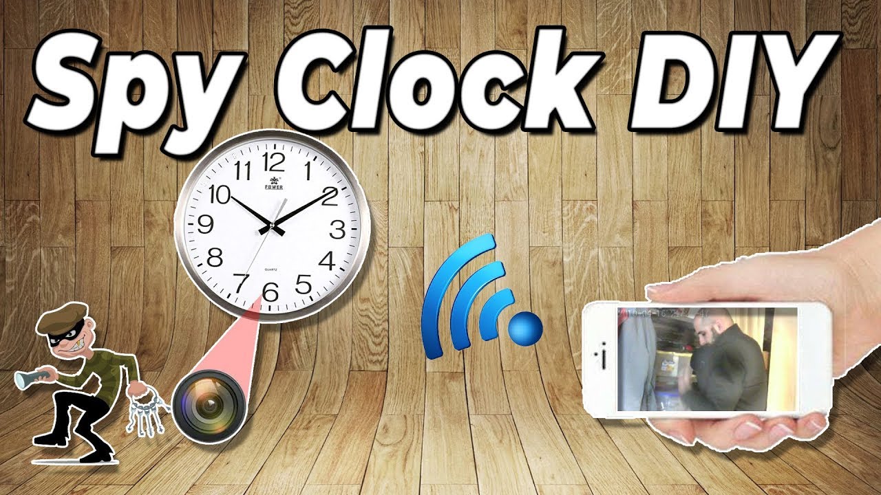 How to Build a Micro Spy Clock DIY | Hidden camera|