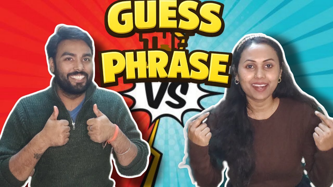 Guess The Phrase  | Husband vs Wife Photo Challenge
