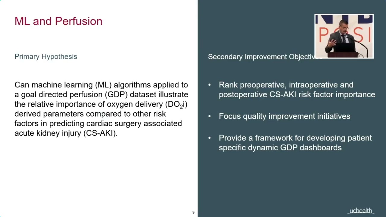 Machine Learning and Goal Directed Perfusion