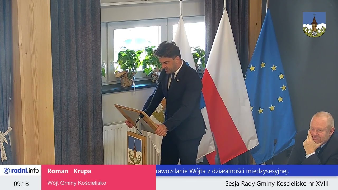 Sesja Rady Gminy Kościelisko nr XVIII Data nagrania: 2025-09-15