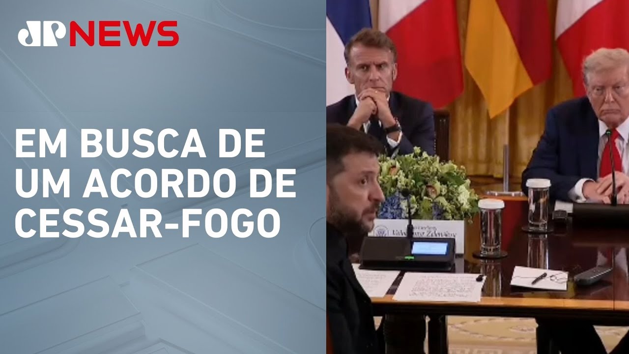 Líderes europeus defendem a paz em encontro com Trump para discutir guerra na Ucrânia