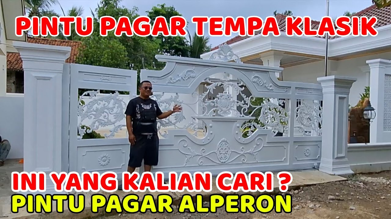 Pintu pagar model tempa klasik Rumah Sultan 