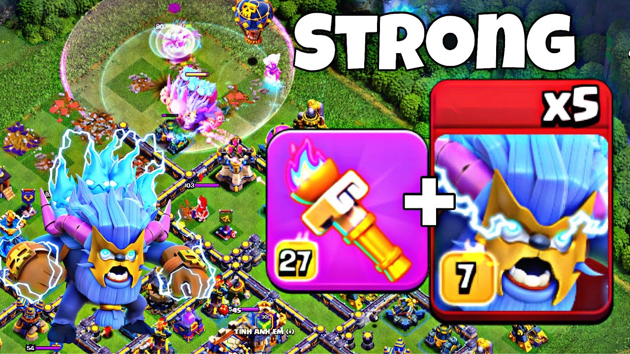 Heroic Torch is CHEATING! 😱 TH18 RC Charge Super Yeti Smash! Legends Attacks!