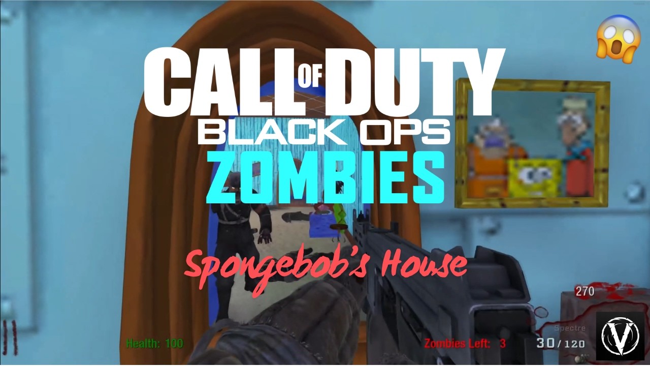 CoD BO1 Zombies - SpongeBob's House [live com]