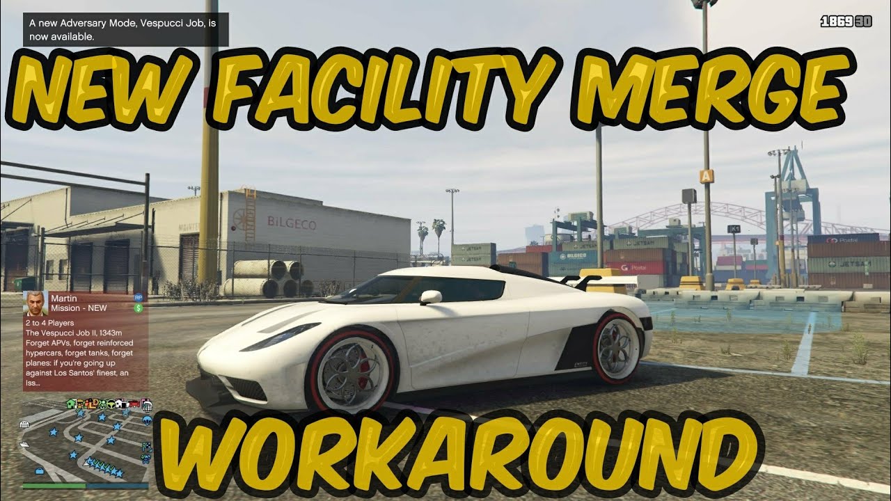 GTA 5 (NEW) FACILITY MERGE WORKAROUND/GTA 5 MONEY GLITCH/QUICKLY MERGE FACILITY EASY