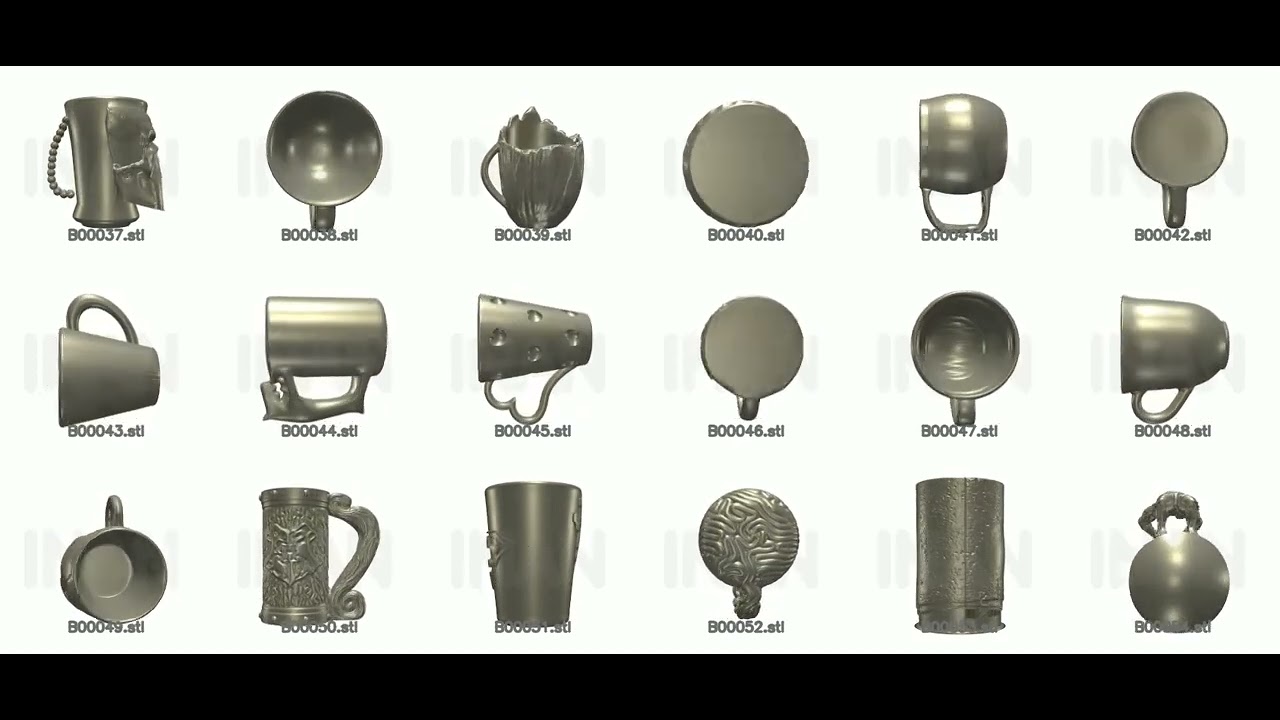 Unique Mug & Tankard 3D STL Models | Fantasy, Rustic & Modern Cup Collection