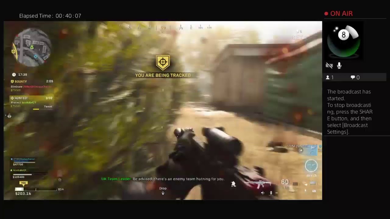 boobala421's Live stream of Modern Warfare