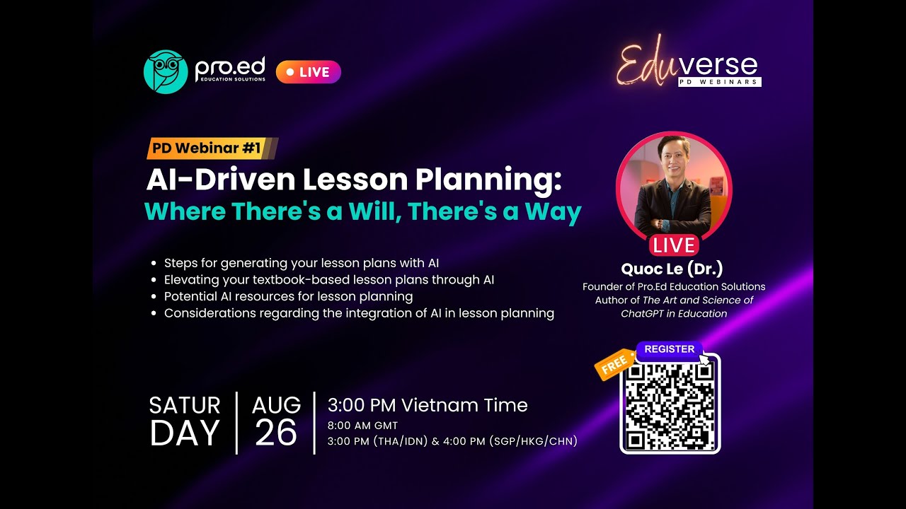 EduVerse PD Webinars 1: AI-Driven Lesson Planning