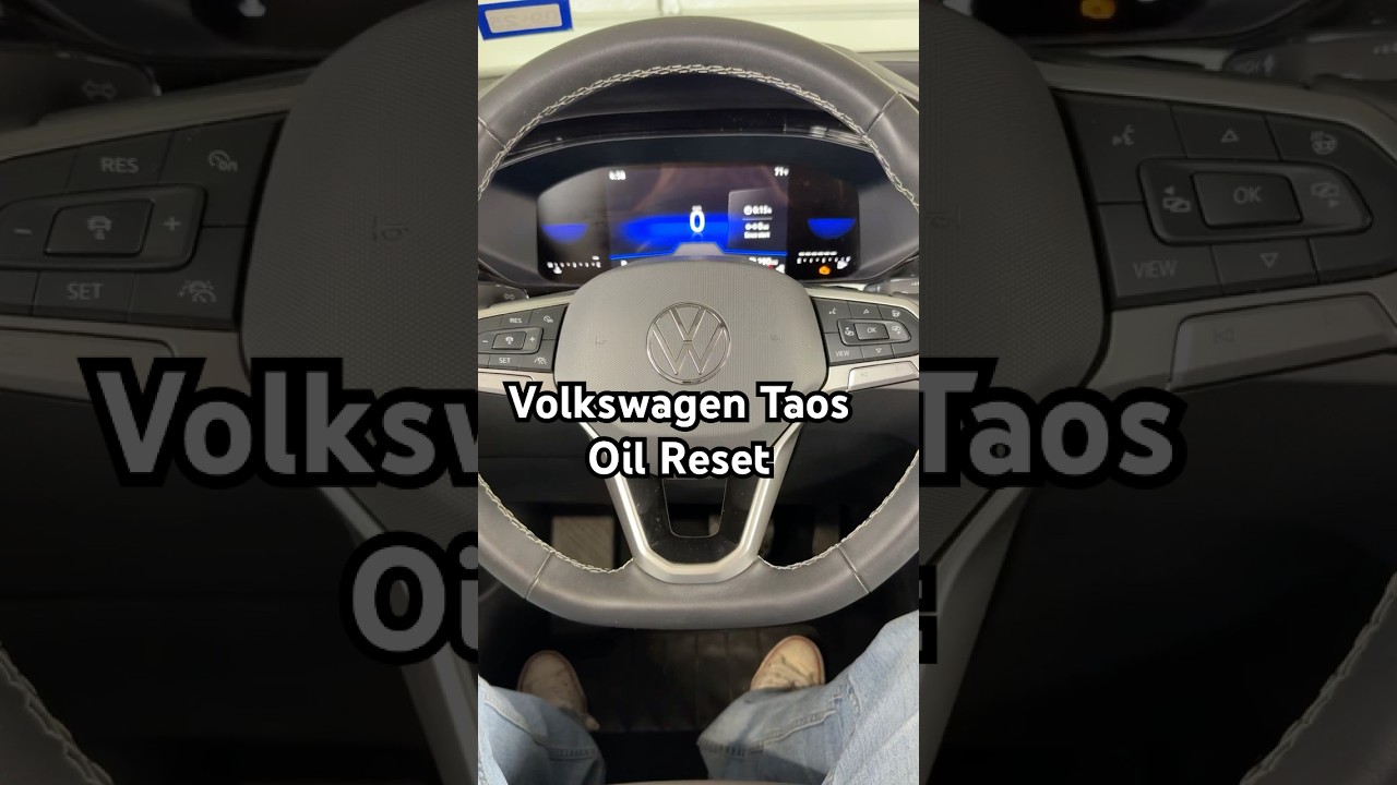 2022 - 2025 VOLKSWAGEN TAOS Oil Life - How To Reset After Oil Change And Clear Service Due #vw