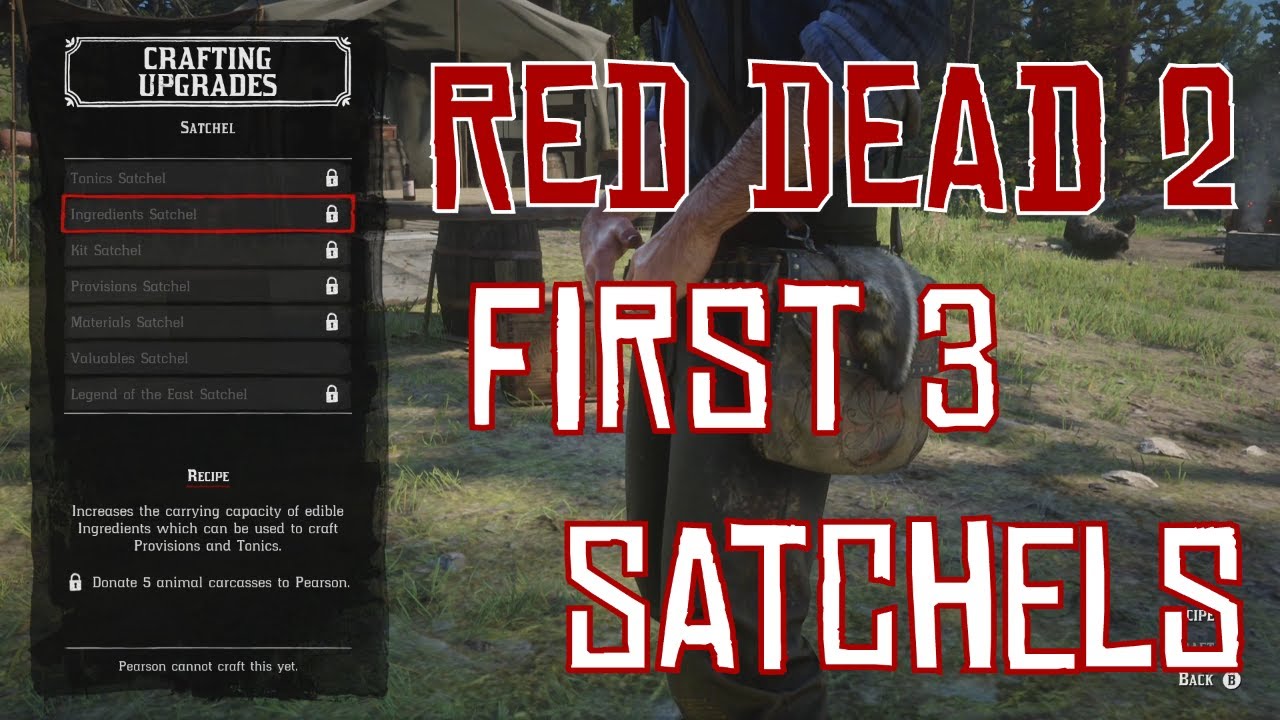 RDR2 - Efficiently Craft the First Three Satchels
