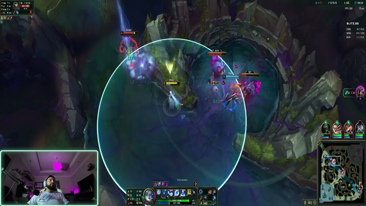 Me & Duo = LCK 😱 Diana with faker Vibes | League of Legends